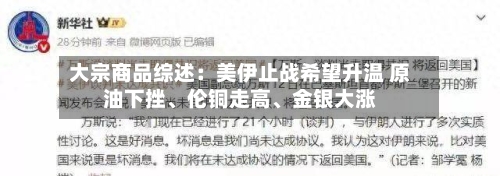 大宗商品综述：美伊止战希望升温 原油下挫、伦铜走高	、金银大涨-第2张图片