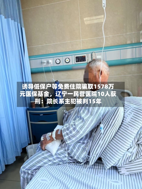 诱导低保户等免费住院骗取1578万元医保基金，辽宁一民营医院10人获刑：院长系主犯被判15年-第2张图片